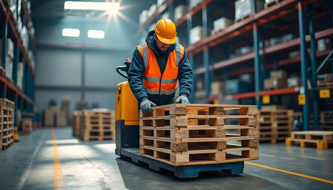 La sécurité lors de la manutention des palettes pour le chargement en entrepôt