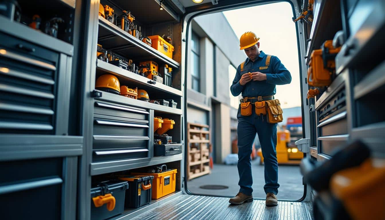 Assurer la sécurité du chargement et du transport de l’équipement dans une fourgonnette