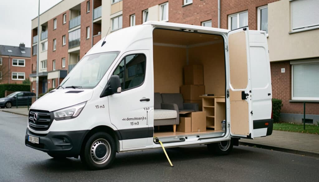 Dimensions d’une camionnette de 15 m³ pour déménager