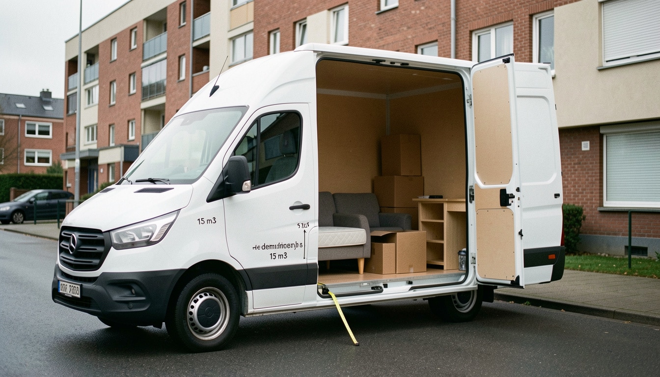 Dimensions d’une camionnette de 15 m³ pour déménager